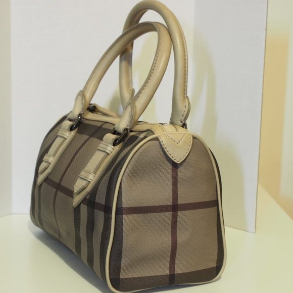 Burberry Gray checker speedy bag - Picture 3 of 10
